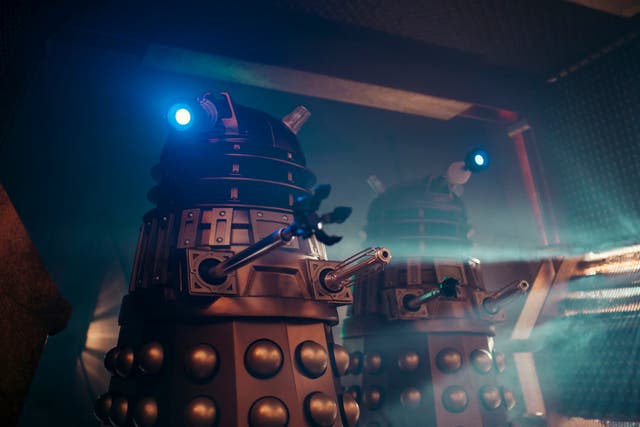 Daleks, as they appeared in the recent Doctor Who festive special