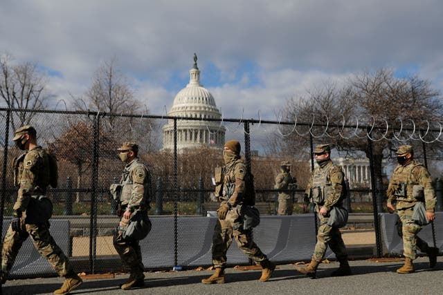 <p>National Guard at the Capitol</p>