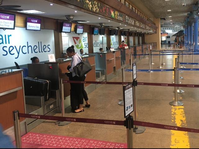 <p>Dream destination: Mahe airport in the Seychelles&nbsp;</p>