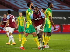 Antonio volleys West Ham to victory over West Brom