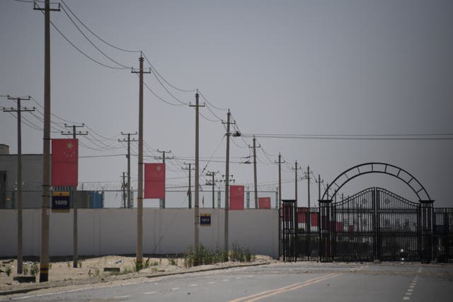 <p>A facility believed to be a ‘re-education’ camp for Uighurs</p>