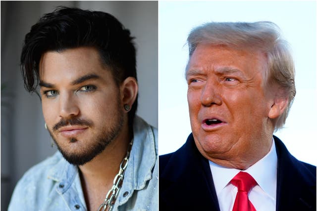 Adam Lambert and Donald Trump