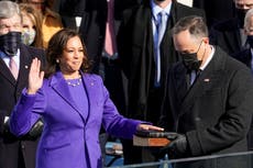Why so many women wore purple to inauguration ceremony