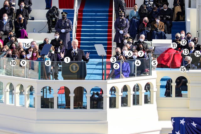<p>A who’s who at President Biden’s inauguration</p>