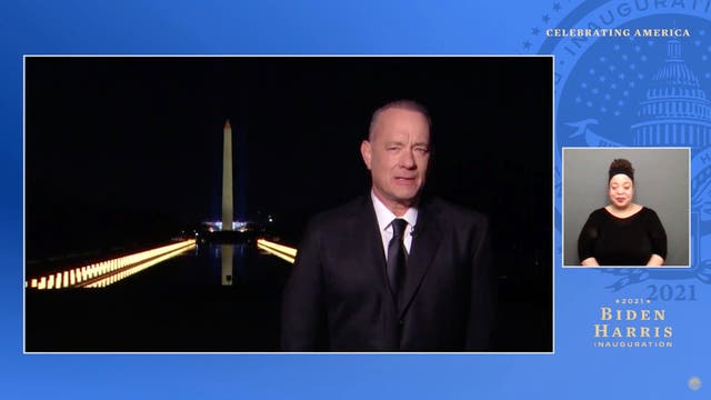 <p>Tom Hanks addresses ‘our American ideal’ while hosting ‘Celebrating America’ Inauguration Day special</p>