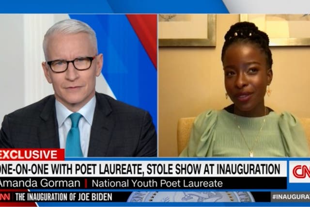 <p>CNN’s Anderson Cooper left speechless in interview with inauguration poet</p>