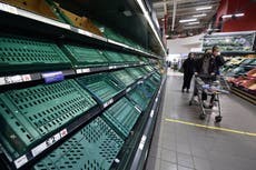 Food shortages are due to leaving EU, UK admits amid diplomatic row
