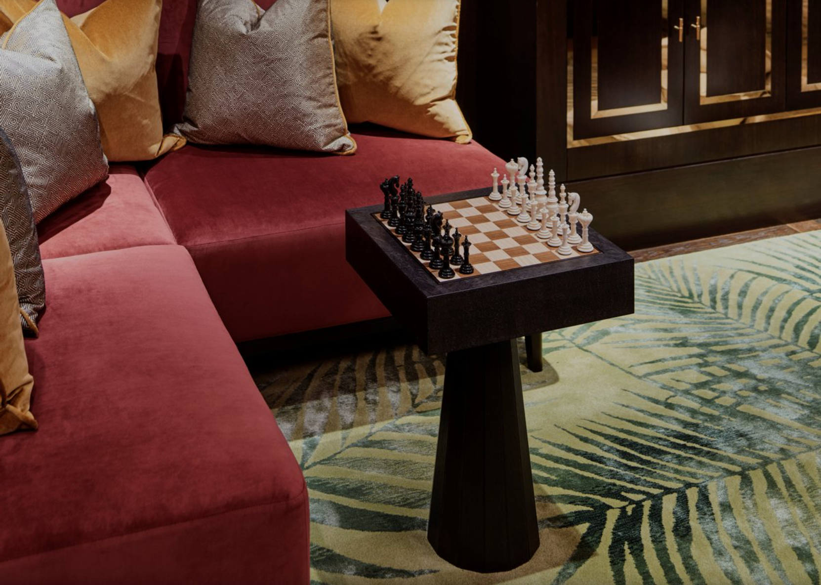 Get ahead of the game with a vintage chess set/coffee table
