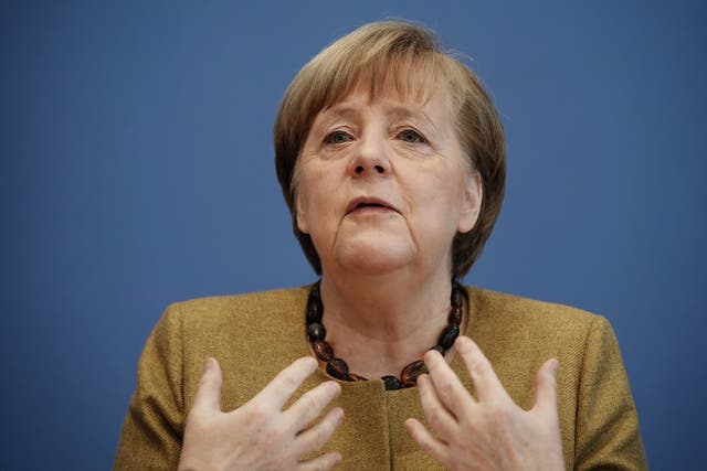 Virus Outbreak Germany Merkel