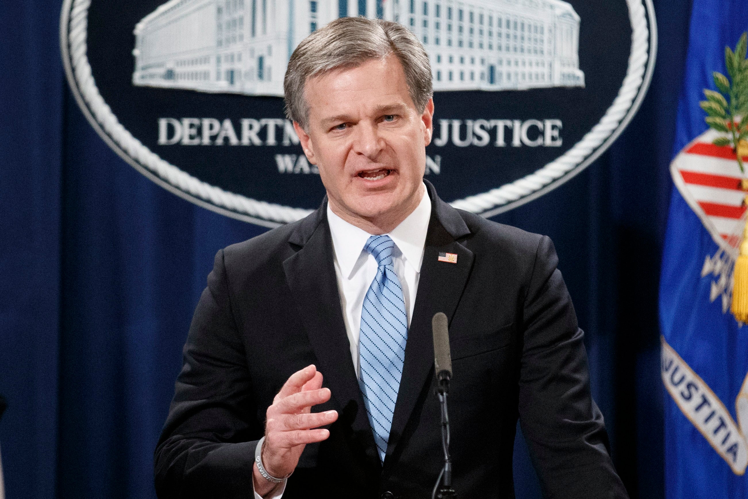 <p>Christopher Wray, FBI Director&nbsp;</p>