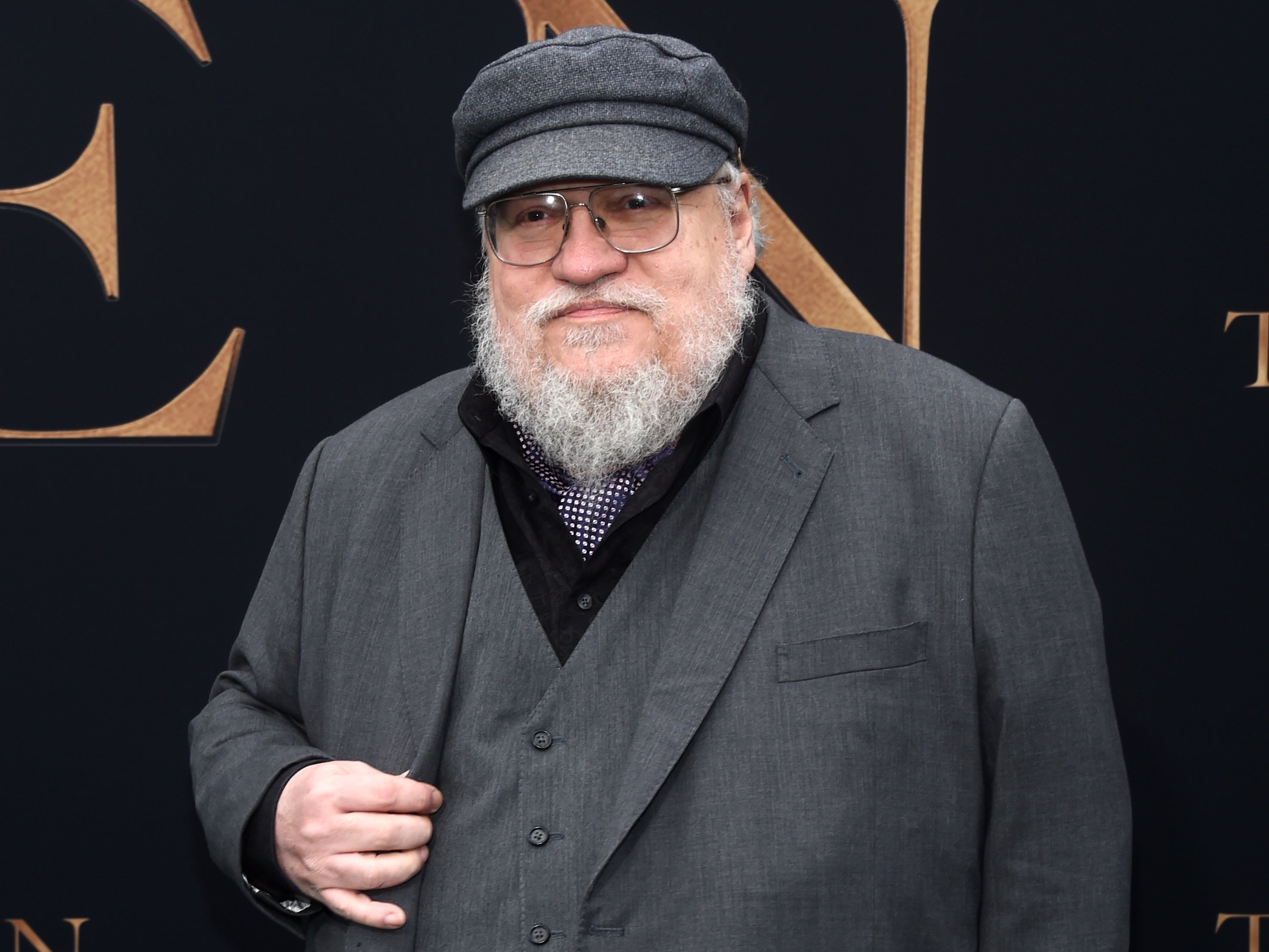 George RR Martin at a screening of ‘Tolkien’ on 8 May 2019 in Westwood, California