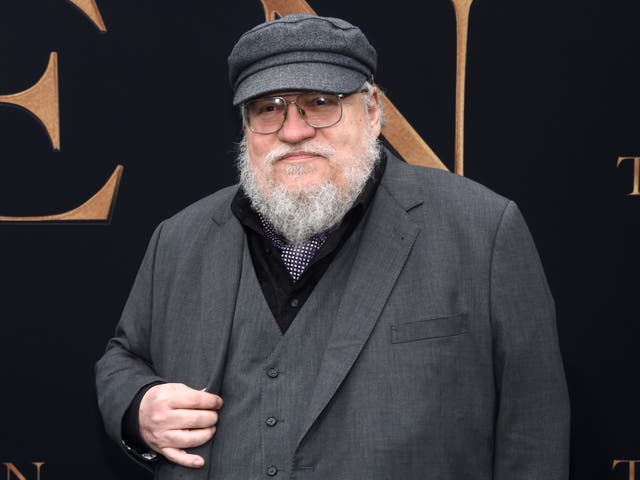 <p>File image: George R R Martin arrives at the LA premiere of the film ‘Tolkien’</p>