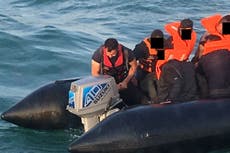 Refugee jailed after being found steering two dinghies across Channel