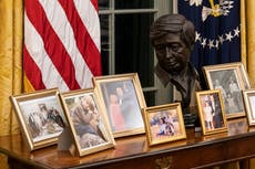 Cesar Chavez's son happy dad's bust is in Biden Oval Office