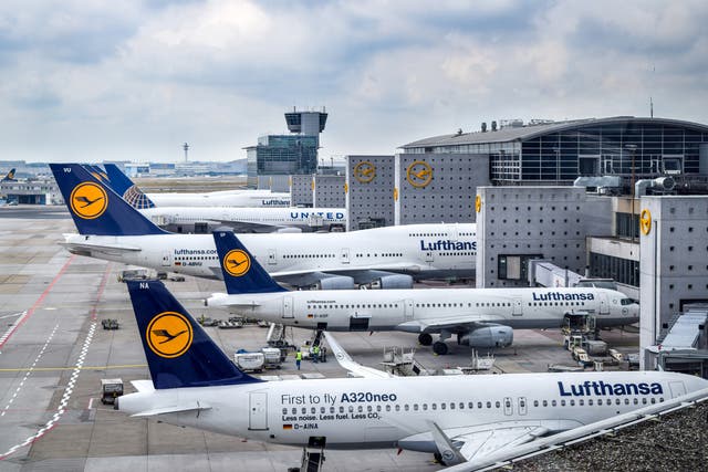 Lufthansa is currently only operating 20 per cent of its schedule