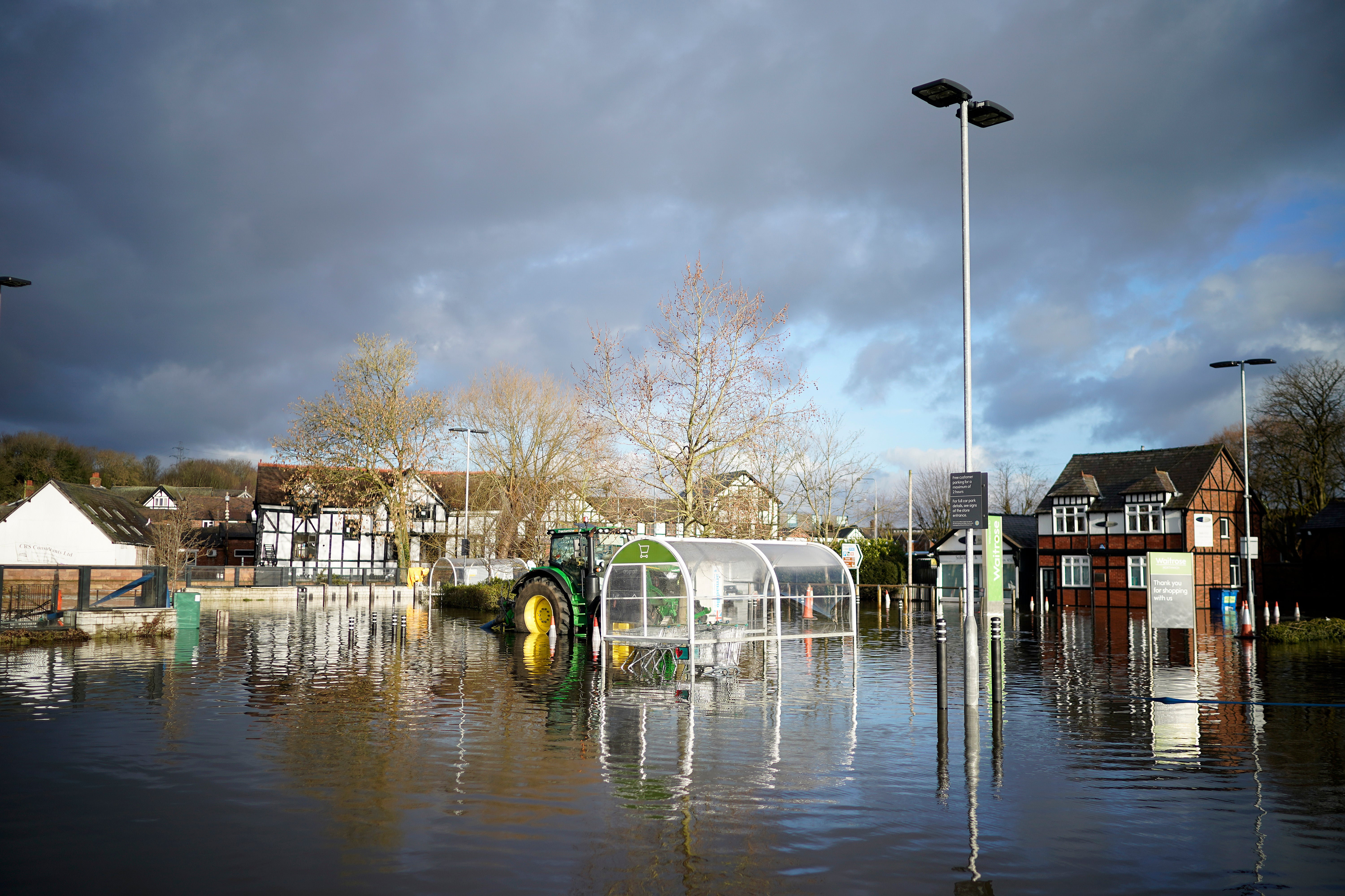 Cheshire suffered widespread flooding as a result of Storm Christoph&nbsp;
