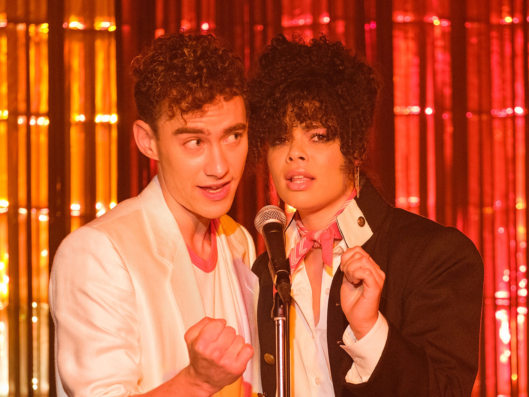 Ritchie (Olly Alexander) and Jill (Lydia West) in ‘It’s a Sin’