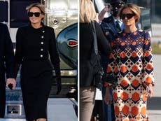 Melania Trump takes a sartorial step up after leaving the White House