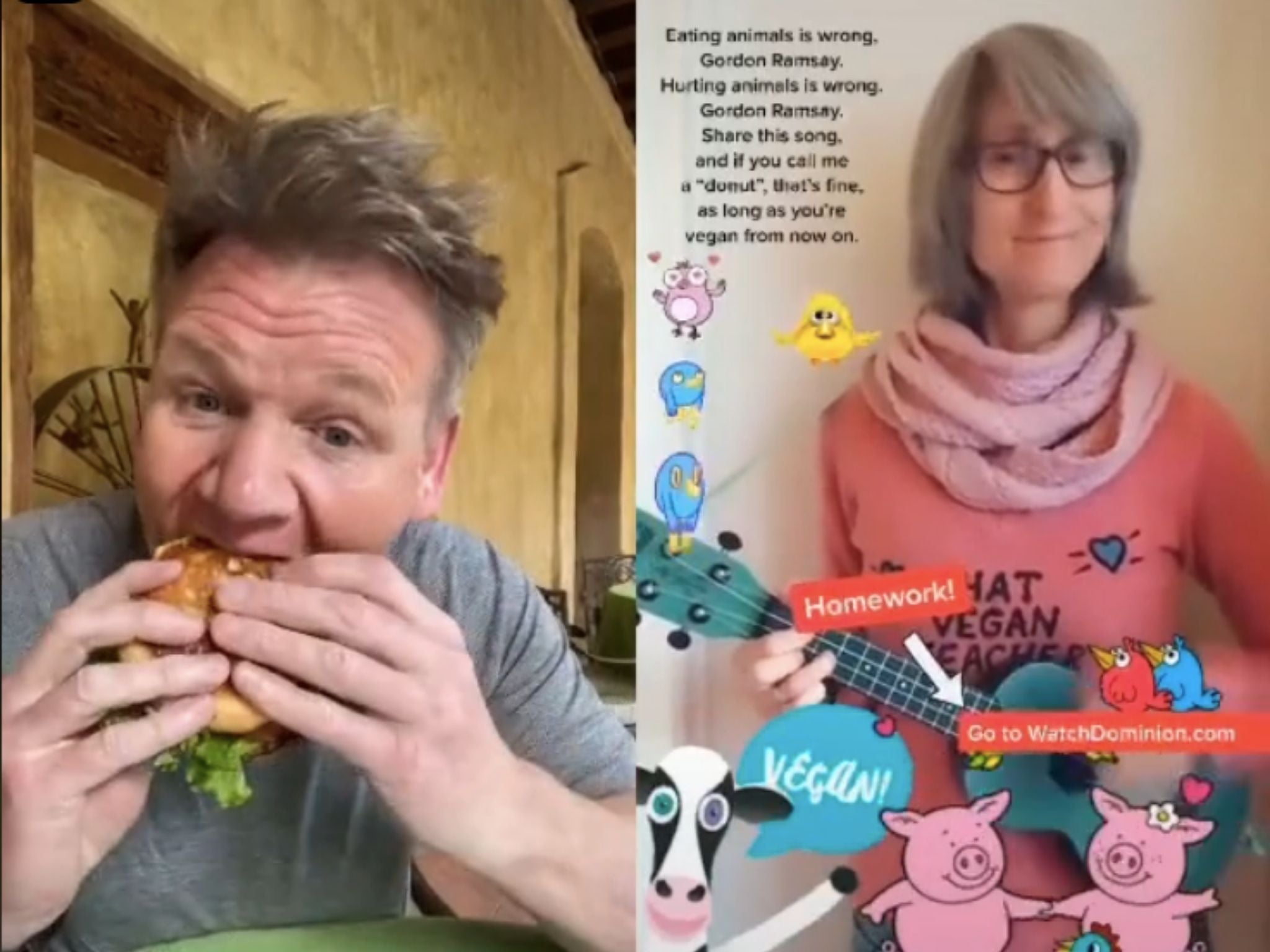 Gordon Ramsay Chef Responds To Vegan Tiktok User S Song Telling Him To Quit Eating Meat Indy100