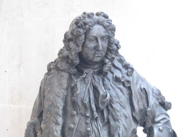 Sir John Gass statue in Guildhall