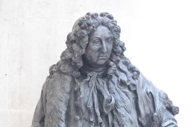 Sir John Gass statue in Guildhall