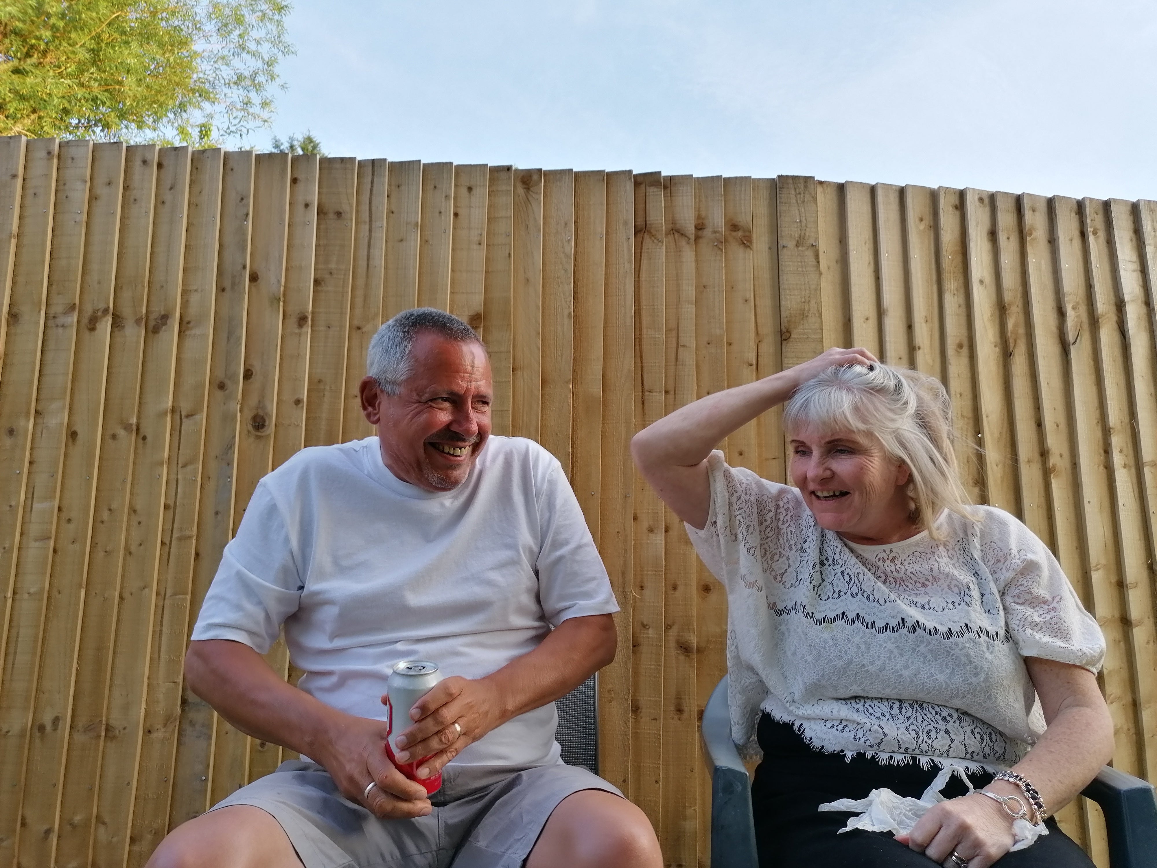 ‘He was always trying to make people around him happy and smile’: Ian Burman with his wife, Jacqui