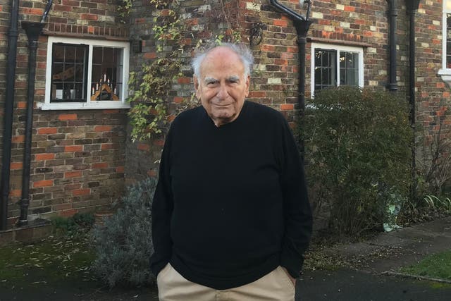 <p>Prof Gregory Gregoriadis at his home in Northwood, Middlesex</p>