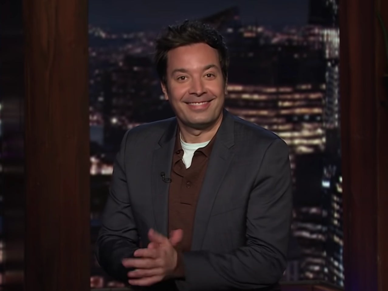 Jimmy Fallon reacts to Biden&rsquo;s pandemic plan: &lsquo;It might look boring, but for Dr Fauci that&rsquo;s Fifty Shades of Grey&rsquo;