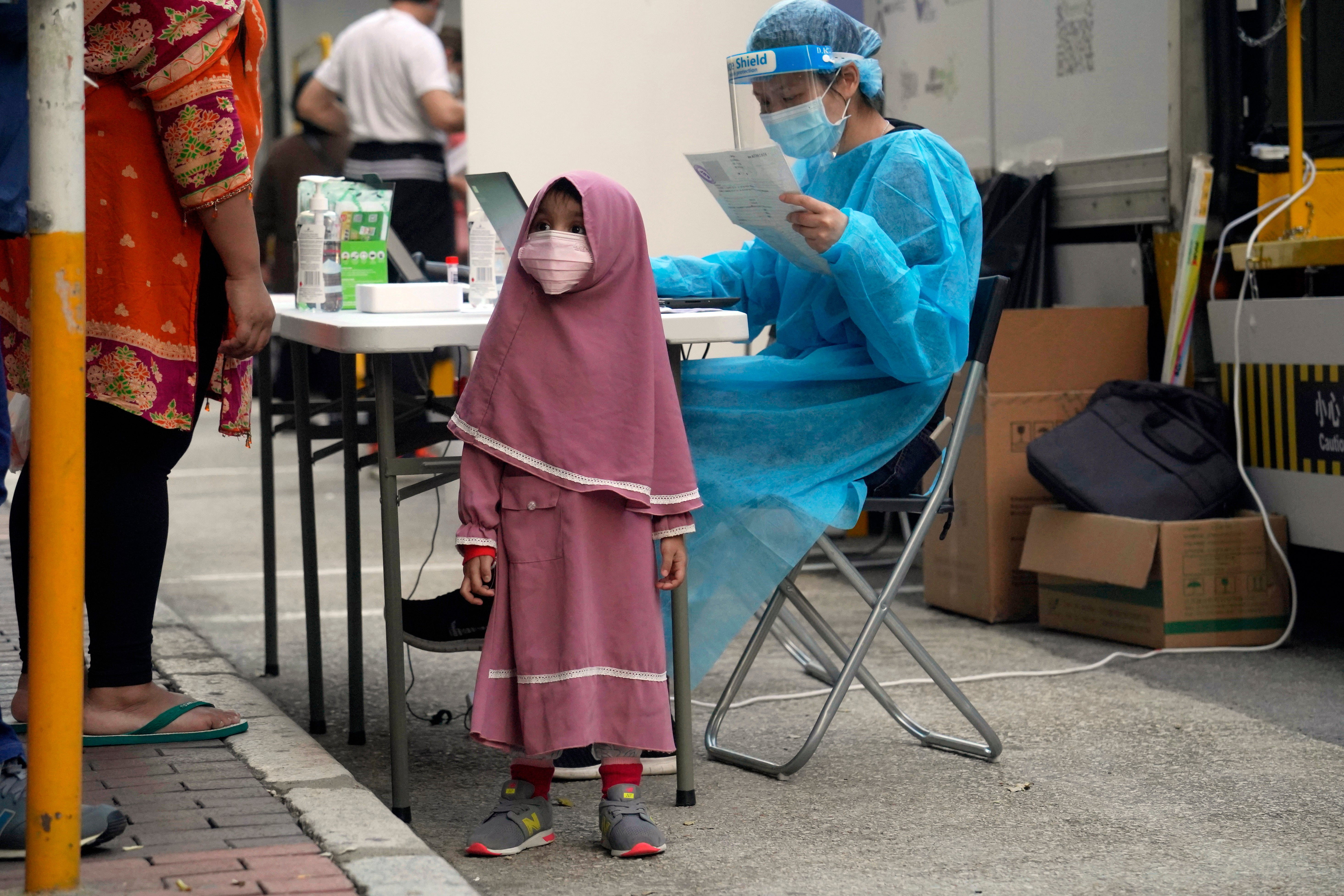 Virus Outbreak Hong Kong lockdown