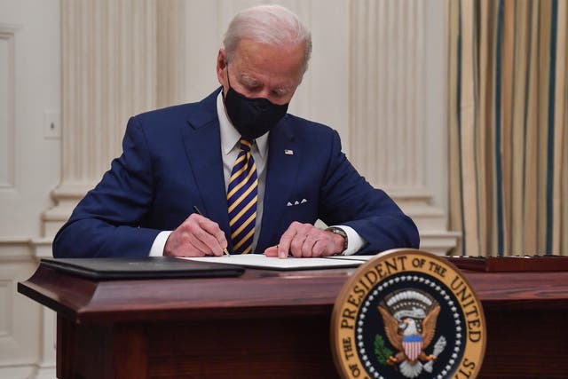 <p>Biden has ordered review of rules on air, water, public lands, endangered species and climate change</p>