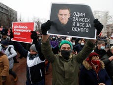 Navalny supporters detained as thousands protests across Russia