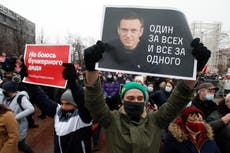 Navalny supporters detained as thousands protests across Russia
