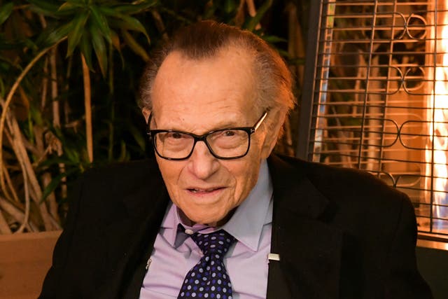 Larry King poses for a portrait in 2019