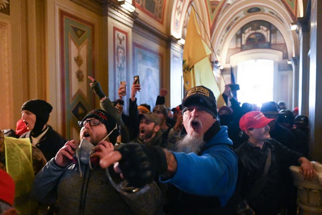<p>Rioters who entered Capitol building may not be charged if they didn’t engage in violence, report says</p>