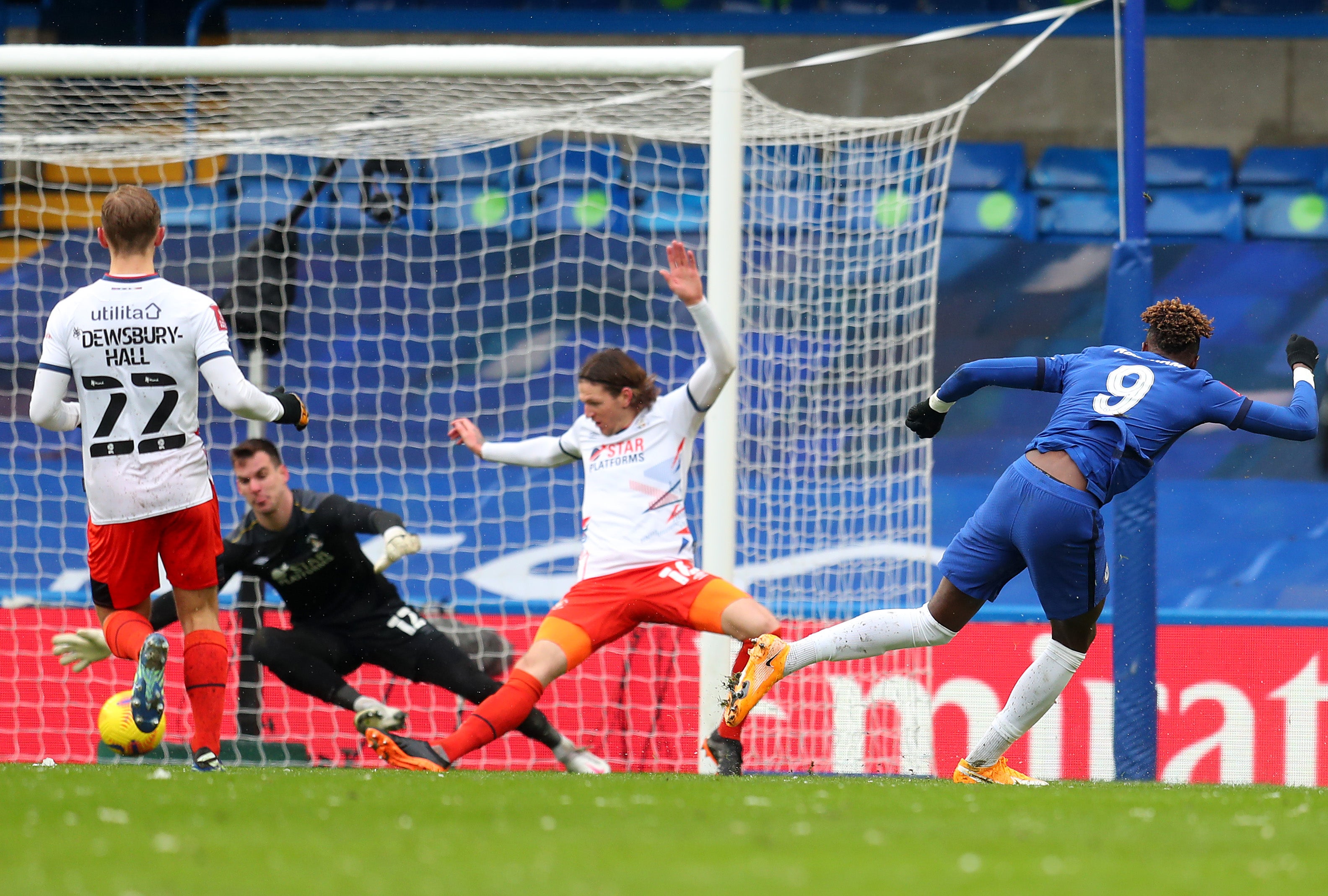 Tammy Abraham converts Chelsea’s first goal