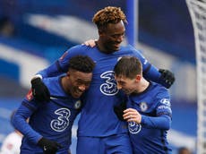 Abraham’s hat-trick downs Luton but offers Lampard only light relief