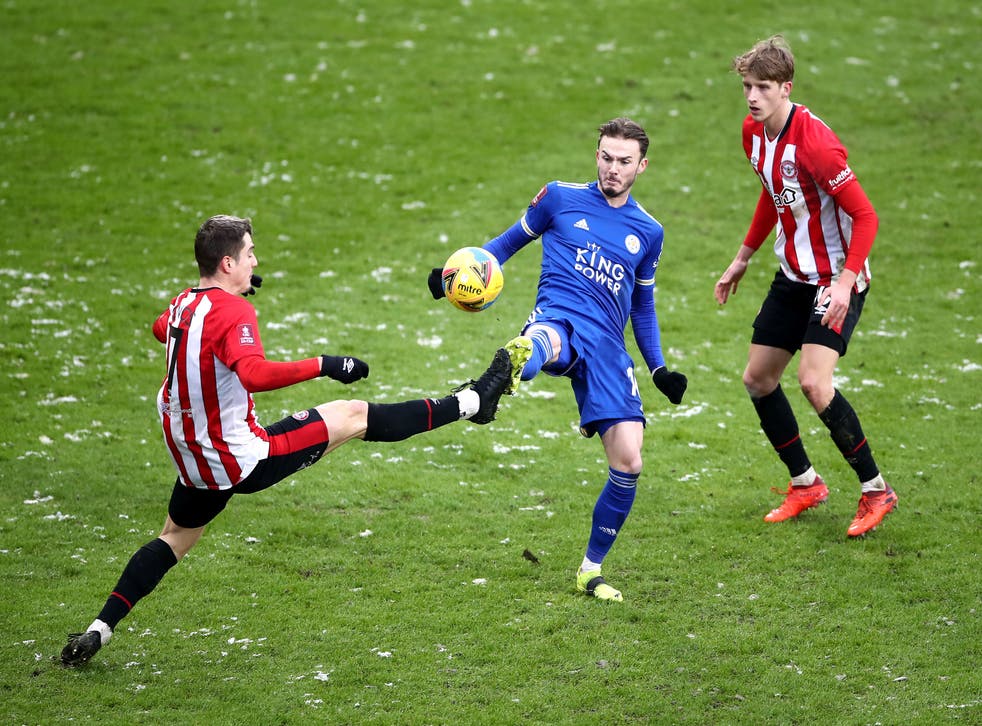 James Maddison on the ball