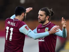 Rodriguez strikes twice as Burnley cruise past Fulham