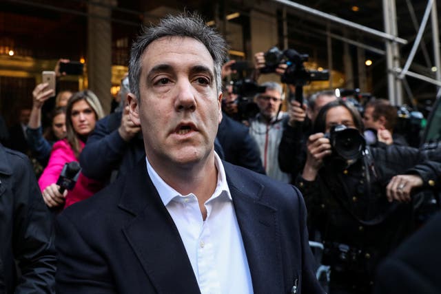 <p>Michael Cohen, U.S. President Donald Trump's former lawyer, leaves his apartment to report to prison in Manhattan, New York, U.S., May 6, 2019. REUTERS/Jeenah Moon</p>
