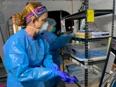 North Carolina field hospital helps fight coronavirus surge