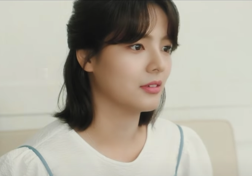 Song Yoo-jung in the music video for NIve’s song “How Do I"