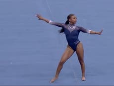 UCLA gymnast Nia Dennis goes viral for routine honouring Black culture