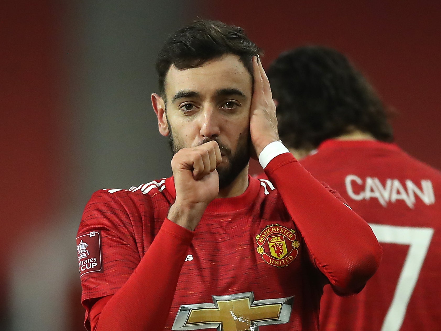 <p>Fernandes anotó el gol del triunfo en la FA Cup ante los Reds</p>