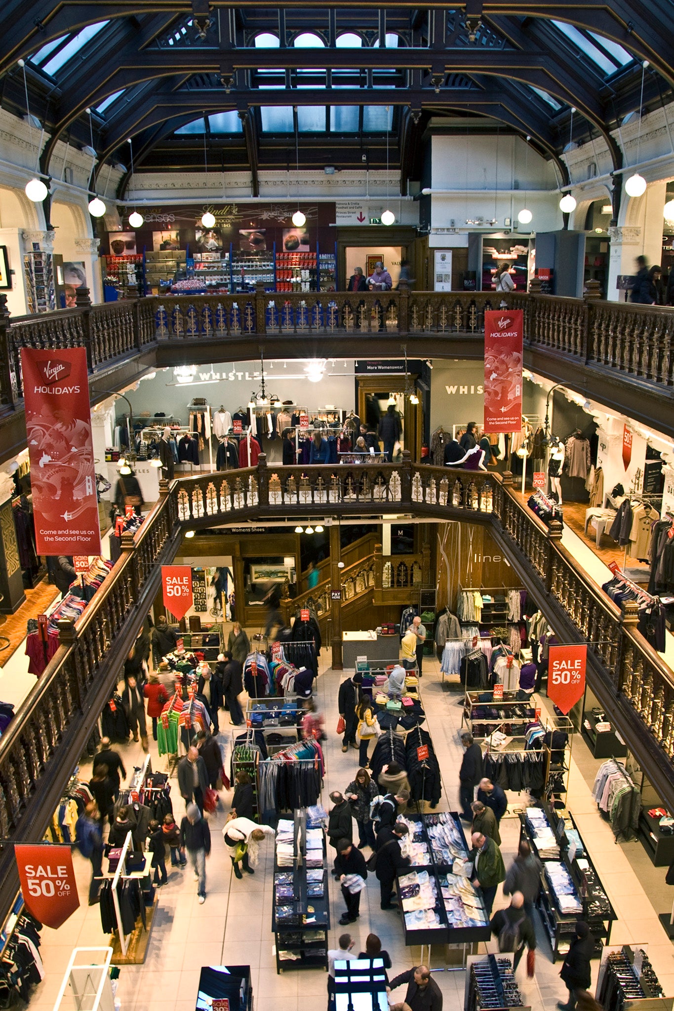 Jenners boasted an impressive array of shops over multiple floors