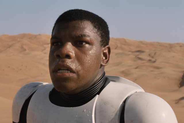 Boyega in Star Wars: Episode VII - The Force Awakens