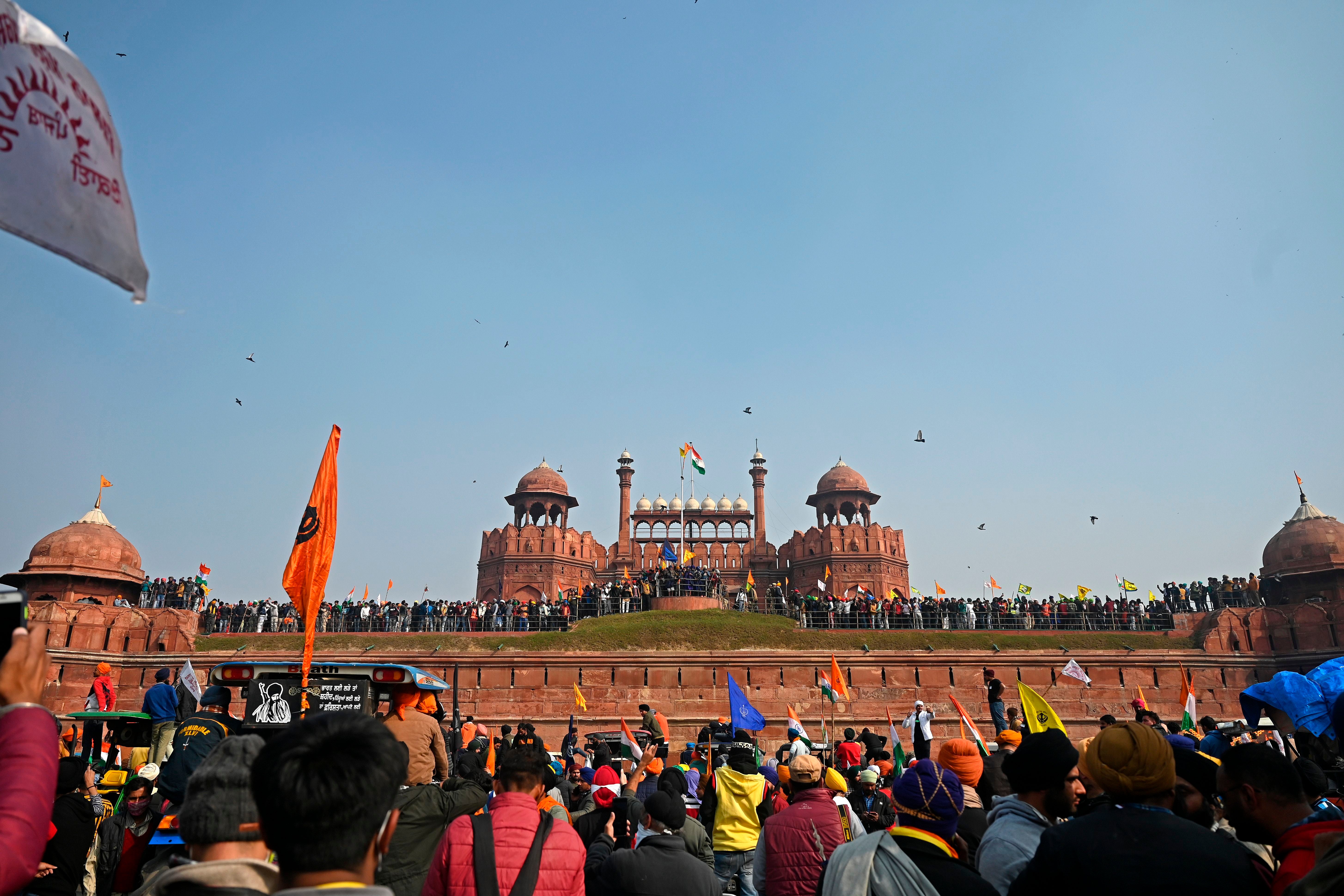 A ‘secret tunnel’, which connected Delhi’s Assembly of speakers to the iconic Red Fort, above, has been found, an Indian politician said.