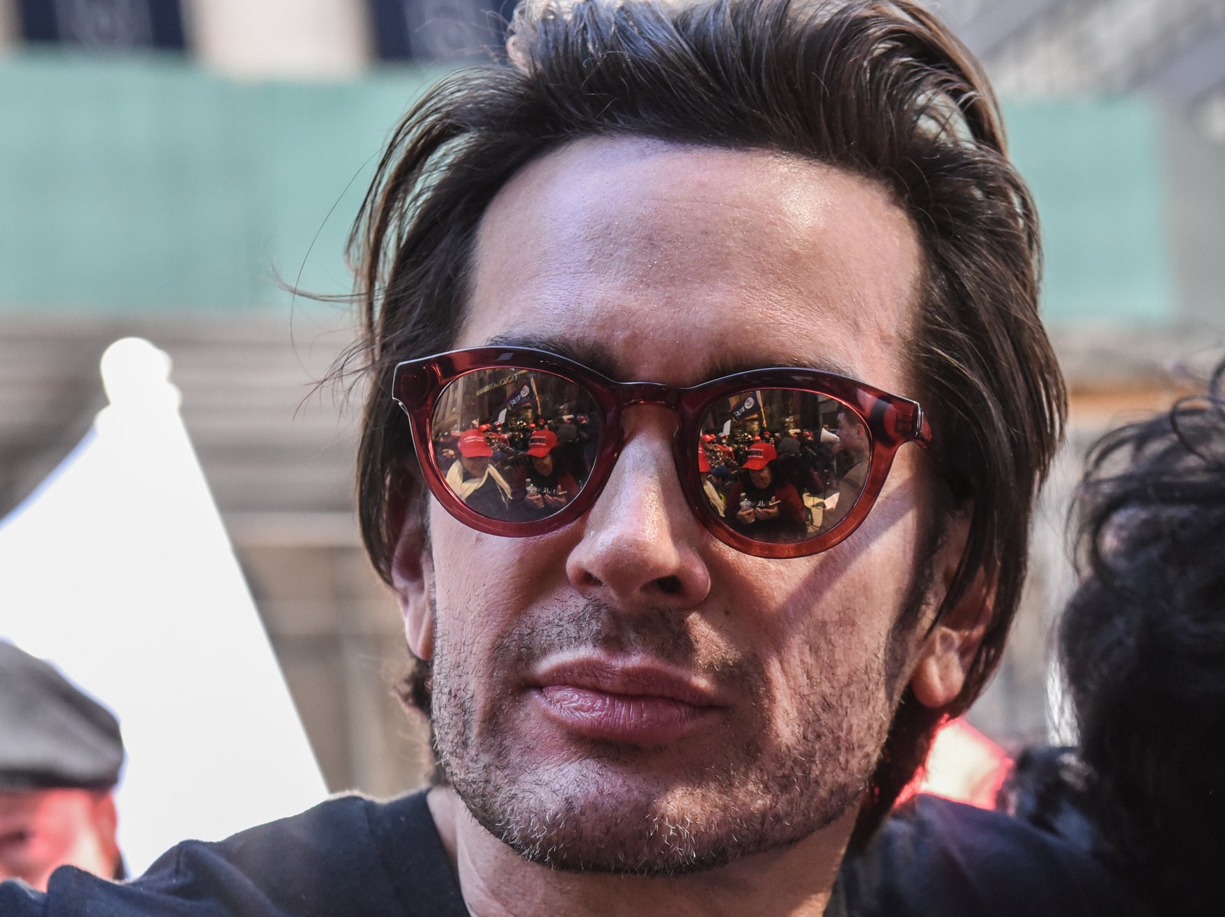 Brandon Straka, founder of the ‘WalkAway’ movement, attends a rally in support of U.S. President Donald Trump near Trump Tower on 23 March, 2019