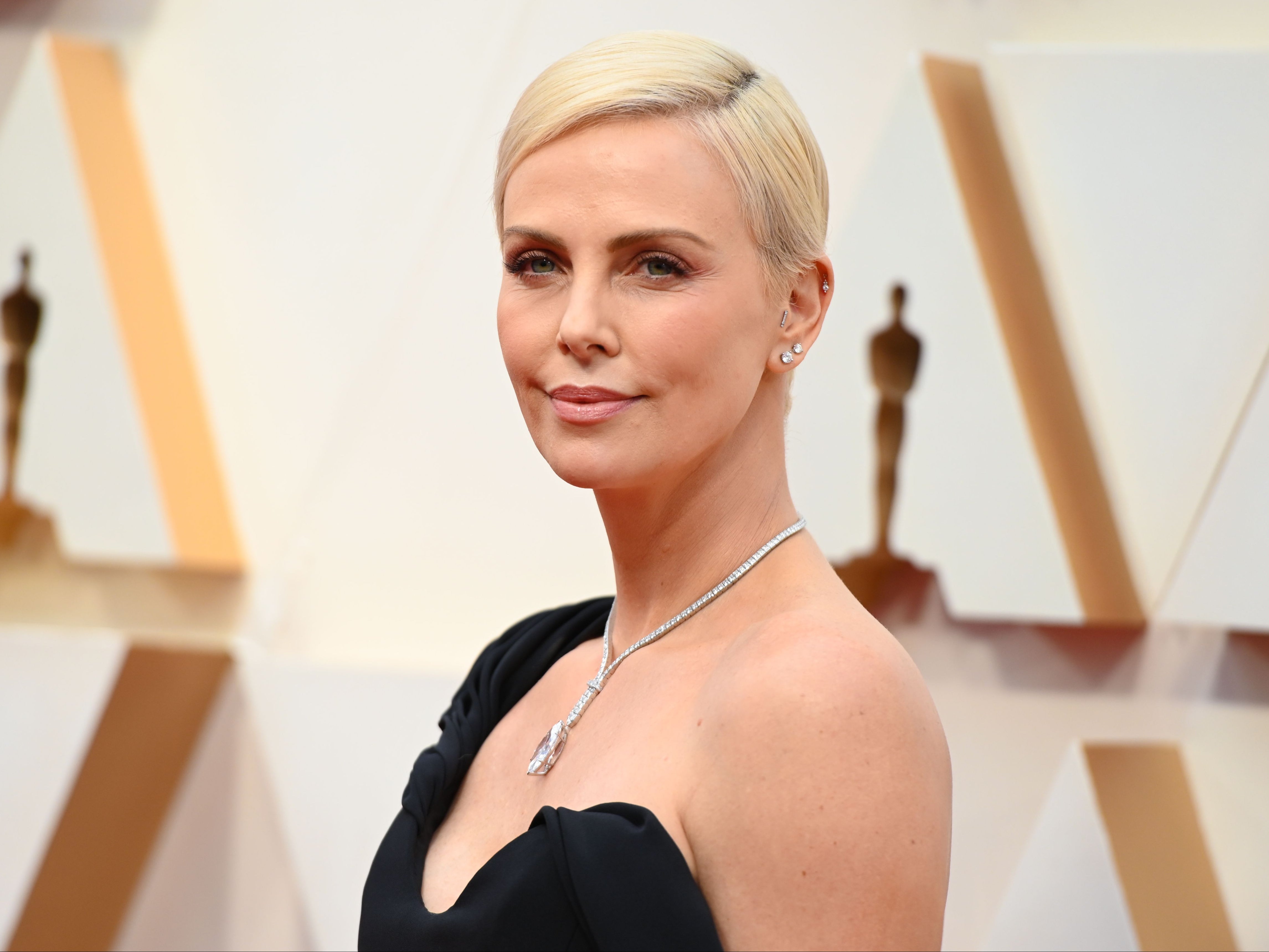 Charlize Theron arrives for the 92nd Oscars at the Dolby Theatre in Hollywood, California on 9 February 2020