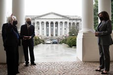 Celebration as VP swears in Treasury Sec, both first women in posts