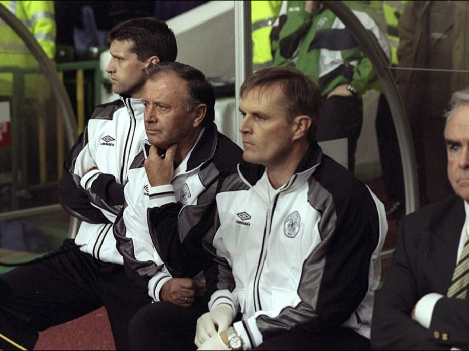 Dr Jozef Venglos oversees Celtic’s match against Croatia Zagreb in 1998